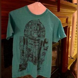 Star Wars R2-D2 T-Shirt Green Large